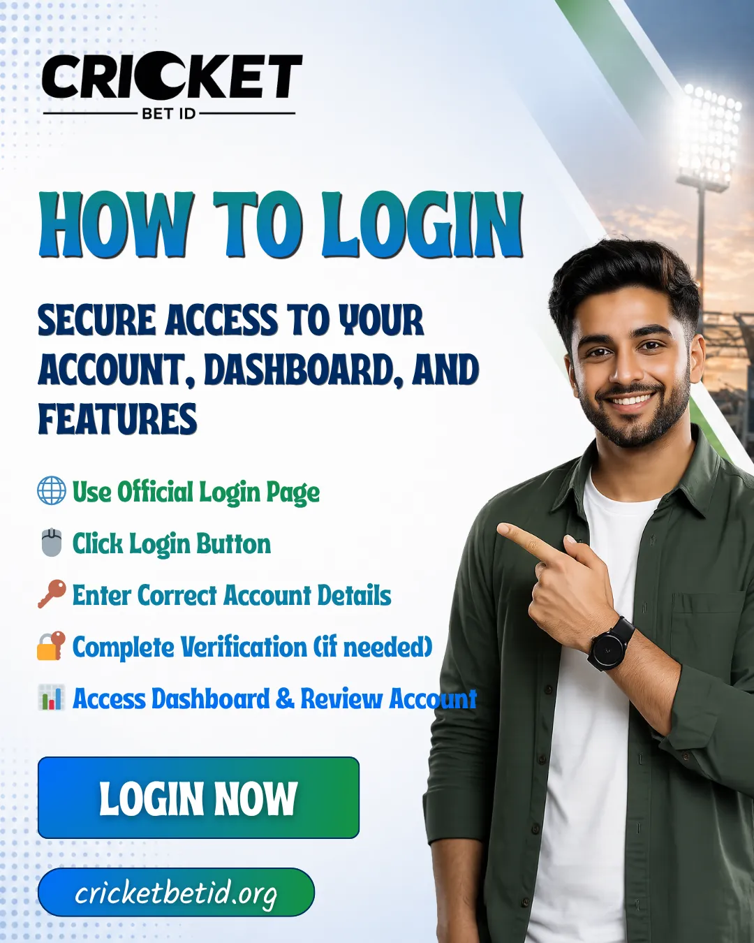 Login steps cricket ID