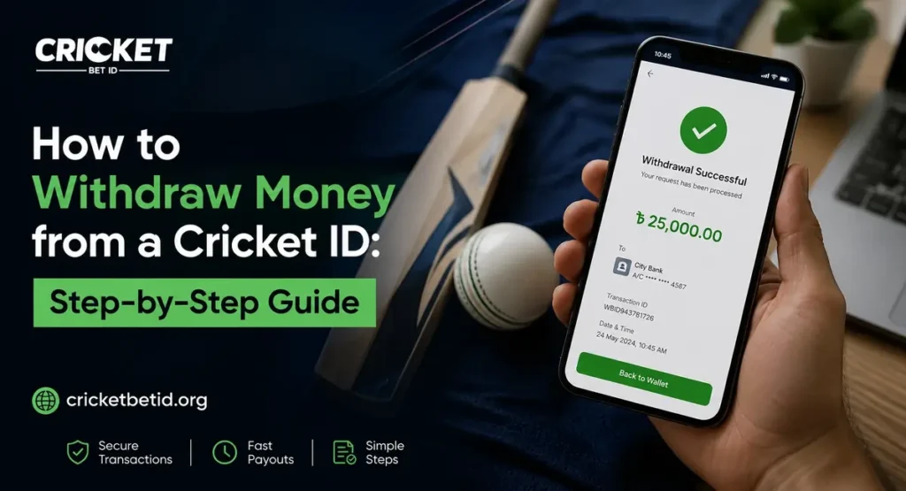 Withdraw Money from a Cricket ID