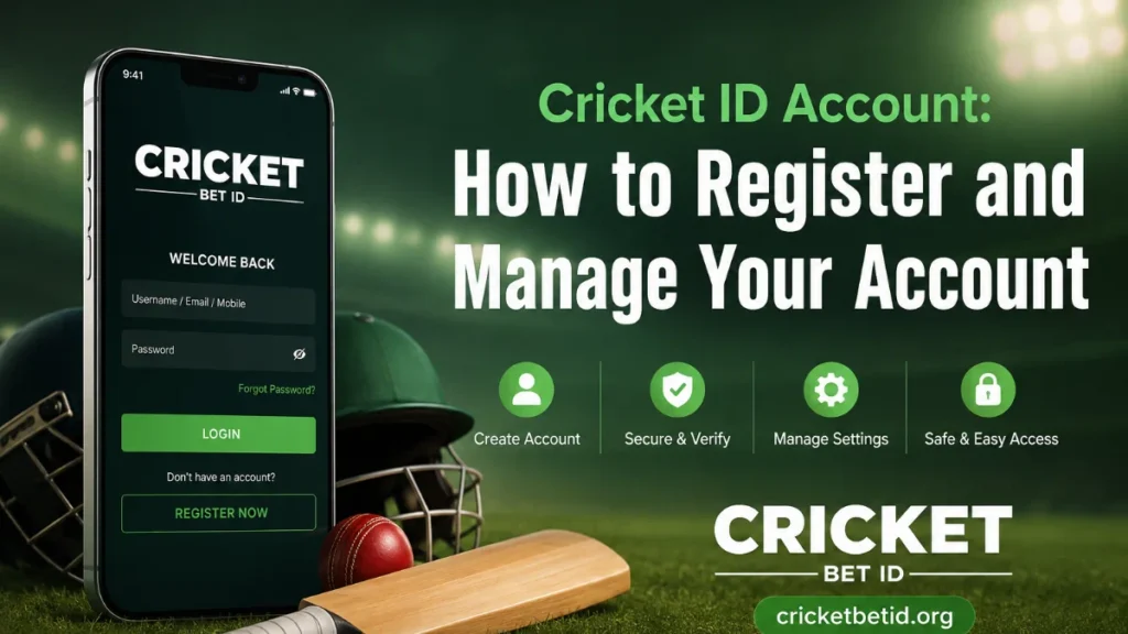 Cricket ID Account: How to Register and Manage Your Account